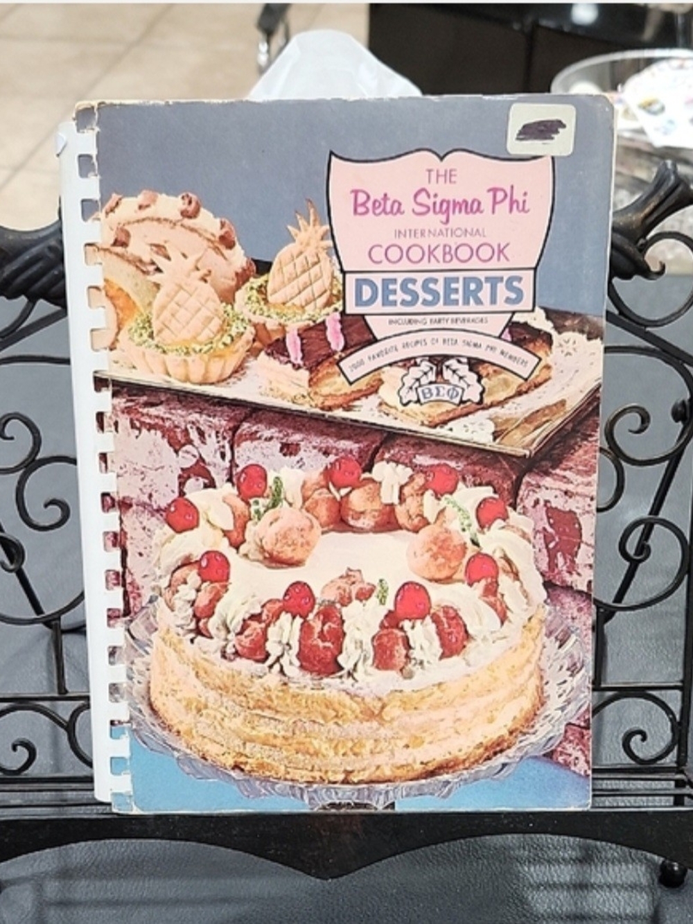 1968 "THE BETA SIGMA PHI INTERNATIONAL COOKBOOK: DESSERTS"
